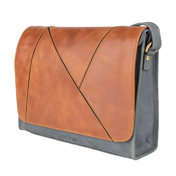 Handtasche Taschenkörper (ohne Klappe) blau IndiWIEDUella / CONTIGO Fairtrade Onlineshop