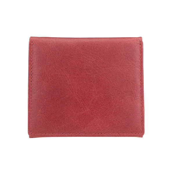 Börse VIENNA 9x10cm Vintage rot RFID-secure, Rindsleder / CONTIGO Fairtrade Onlineshop