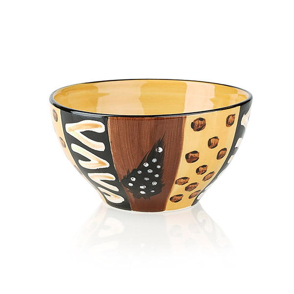 Schale 12cm ANIMAL PRINT, Keramik Kapula / CONTIGO Fairtrade Onlineshop
