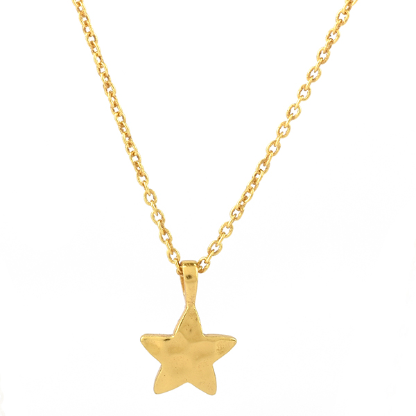 Halskette Sternchen, 22K vergoldet / CONTIGO Fairtrade Onlineshop