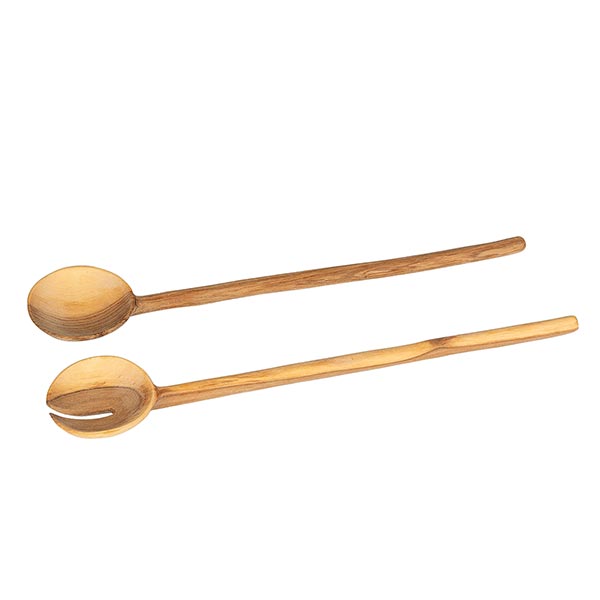 Salatbesteck 29cm Natural, Olivenholz / CONTIGO Fairtrade Onlineshop