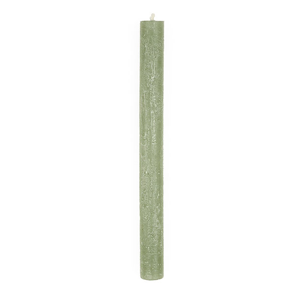 Stabkerze 23cm FROSTED salbeigrün, Kapula (Stück) / CONTIGO Fairtrade Onlineshop