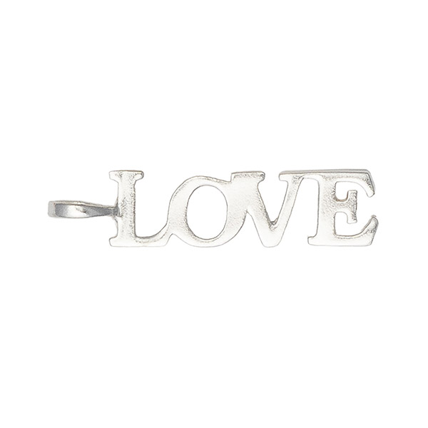 Anhänger, LOVE, Mix&Match, versilbert / CONTIGO Fairtrade Onlineshop