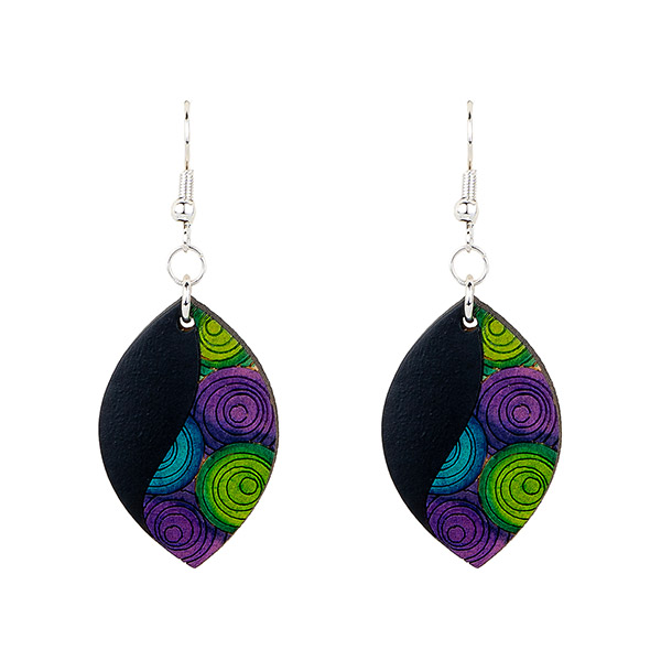 Ohrringe DROP Spiralen, Flaschenkürbis / CONTIGO Fairtrade Onlineshop