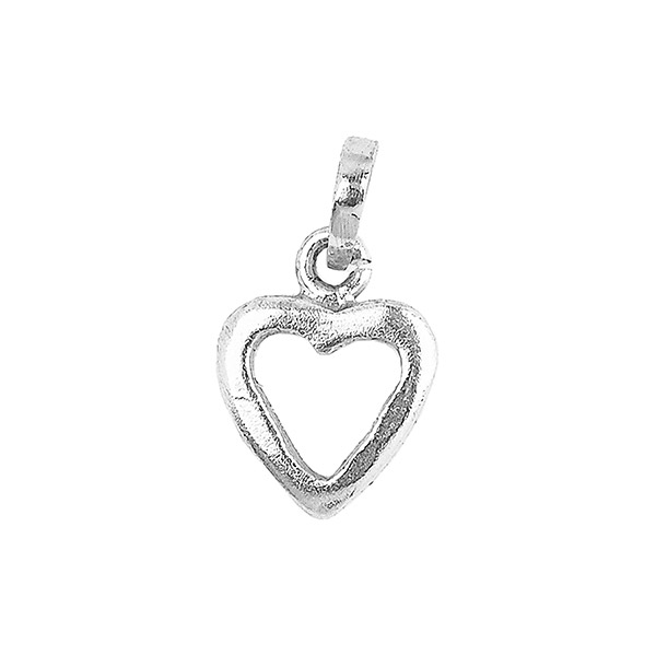Anhänger, HEART, Mix&Match, versilbert / CONTIGO Fairtrade Onlineshop