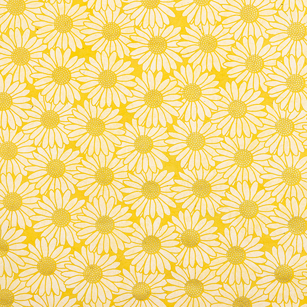 LOKTA Papierbogen, handgeschöpft, SONNENBLUME, gelb / CONTIGO Fairtrade Onlineshop