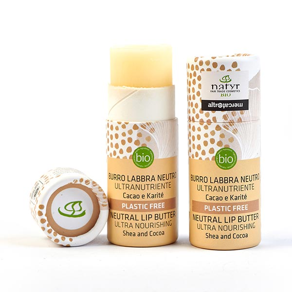 Lippenbalsam Kakao- und Sheabutter 10g, vegan, Bio, Naturkosmetik