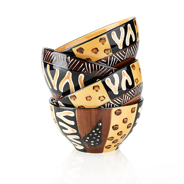 Schale 12cm ANIMAL PRINT, Keramik Kapula / CONTIGO Fairtrade Onlineshop