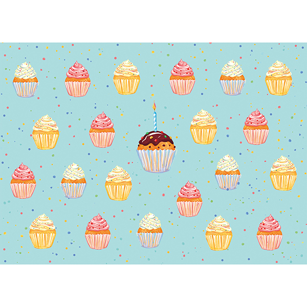Postkarte Cupcakes Postkarte Cupcakes