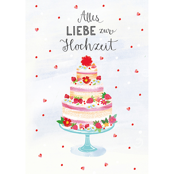 Grußkarte M Alles Liebe zur Hochzeit Grußkarte M Alles Liebe zur Hochzeit