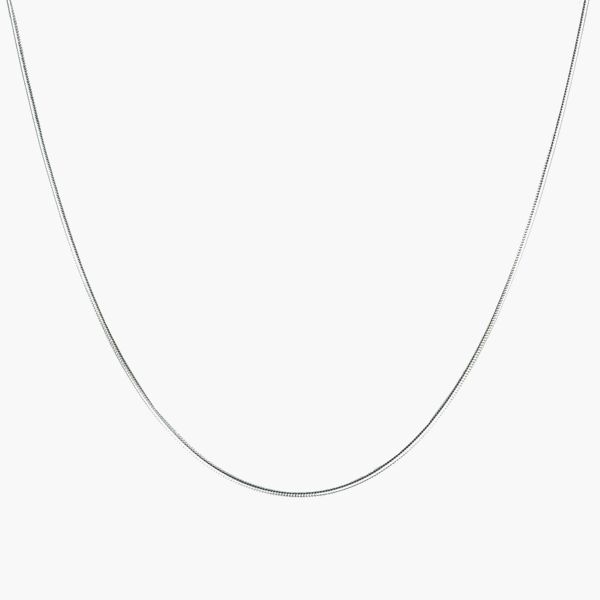 Silberkette, Rundkette 55cm, 1,2 mm stark, Ringverschluss