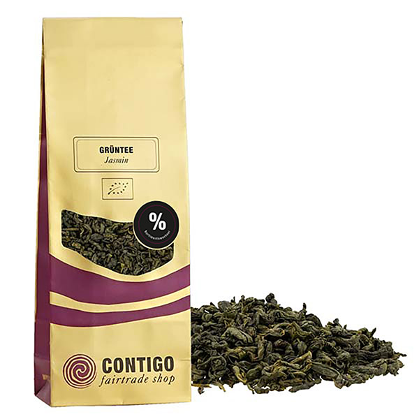 Jasmin GRÜNER TEE Bio 100g / CONTIGO Fairtrade Onlineshop