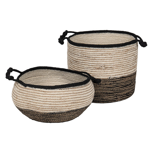 Henkelkorb 25x20cm NERO, Jute / CONTIGO Fairtrade Onlineshop