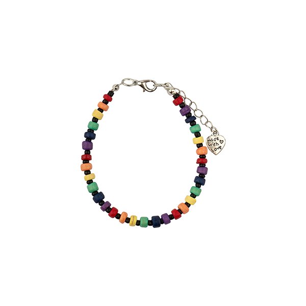 Armband RAINBOW Perlchen, Kettchen, Kokosnuss