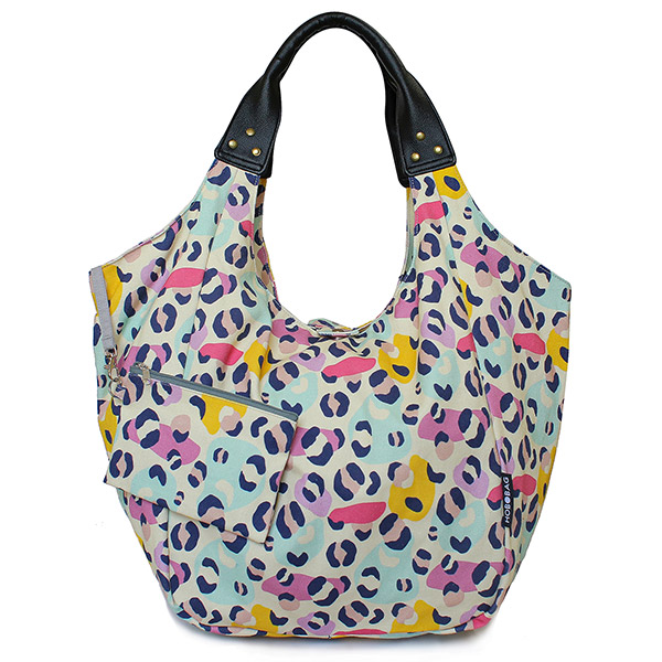 Tasche HOBOBAG LEO, bunt, Baumwollcanvas / CONTIGO Fairtrade Onlineshop