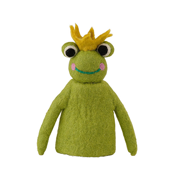 Eierwärmer FROSCHKÖNIG, Wollfilz / CONTIGO Fairtrade Onlineshop