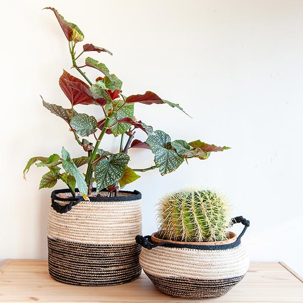 Henkelkorb 28x25cm NERO, Jute / CONTIGO Fairtrade Onlineshop