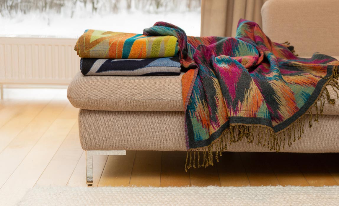 Warme Fair Trade Paisley Wolldecken kaufen: Wohntextilien aus Fairem Handel von CONTIGO Fairtrade Onlineshop