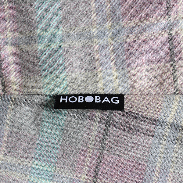 Tasche HOBOBAG BRIGHTON, rosa-beige-hellbla Flanell, Wollmix / CONTIGO Fairtrade Onlineshop