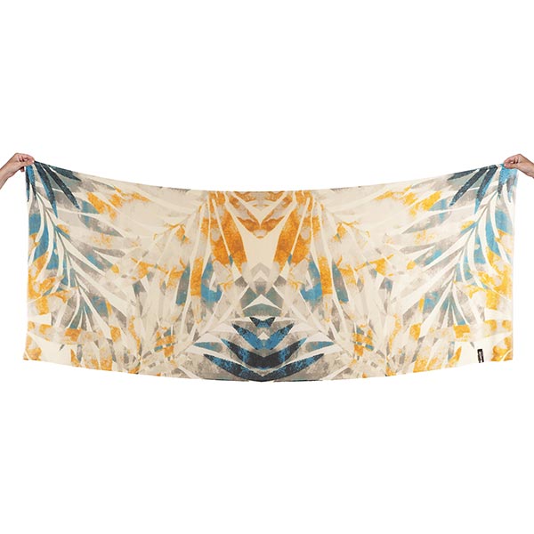 Schal 200x70, WATERCOLOUR LEAF, Modal-Baumwolle / CONTIGO Fairtrade Onlineshop