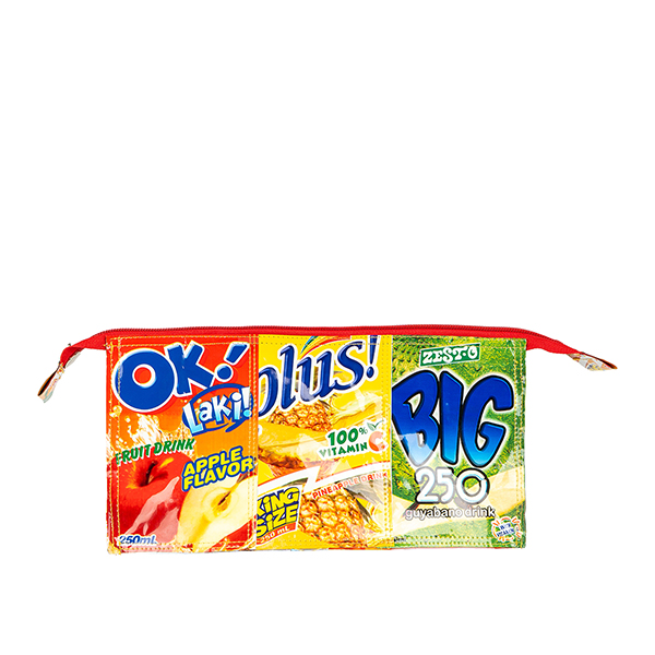 Saftpack UPCYCLING Kosmetiktasche lang, bunt / CONTIGO Fairtrade Onlineshop