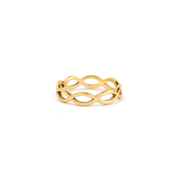 Ring, INFINITY, 22 K vergoldet / CONTIGO Fairtrade Onlineshop