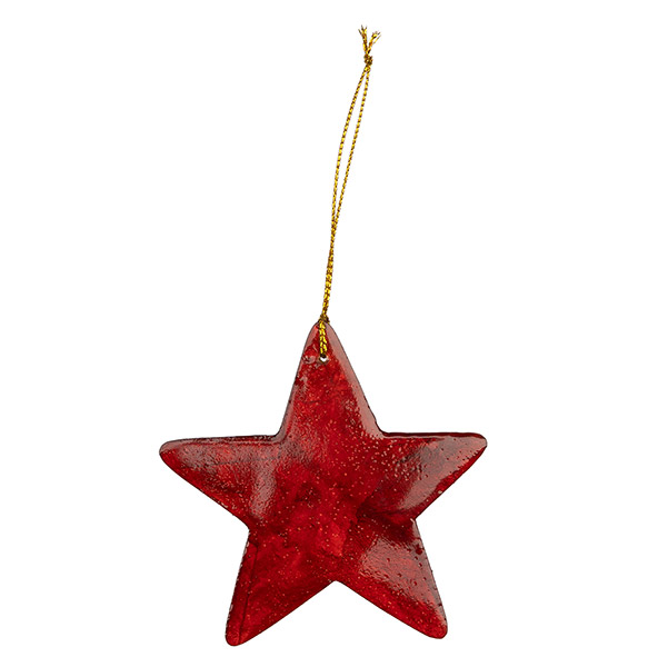 Anhänger STERN Christmas, Capiz (Stückpreis) / CONTIGO Fairtrade Onlineshop