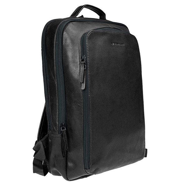 Business Rucksack schwarz, Ziegenleder / CONTIGO Fairtrade Onlineshop