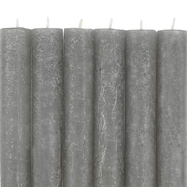 Stabkerze 12cm FROSTED charcoal, Kapula / CONTIGO Fairtrade Onlineshop
