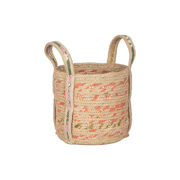 Henkelkorb 22cm COLOURS, Jute