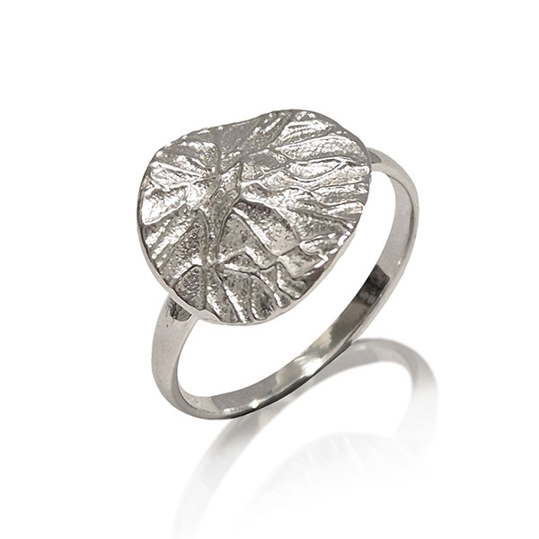 Ring STRUCTURED DISC, Silber