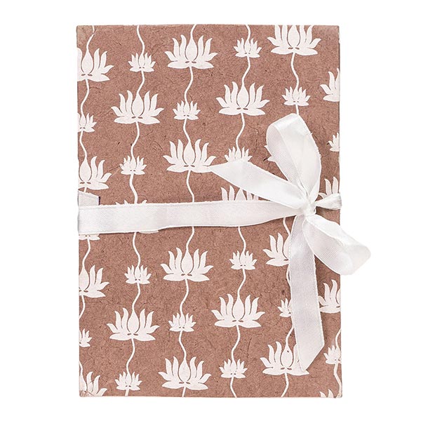 Foto-Leporello LOTUS altrosa, Loktapapier