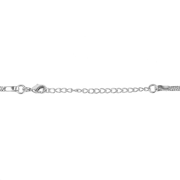 Halskette SNAKE CHAIN, versilbert / CONTIGO Fairtrade Onlineshop