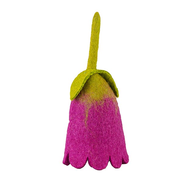 Eierwärmer TULPE purpur, Wollfilz / CONTIGO Fairtrade Onlineshop