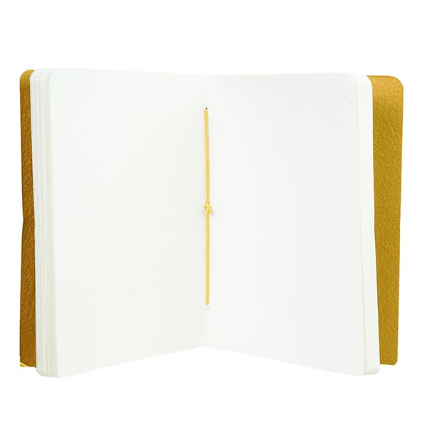 Notizbuch Chakra 18x13cm SOLAR PLEXUS, Recyclingpapier handgeschöpft / CONTIGO Fairtrade Onlineshop