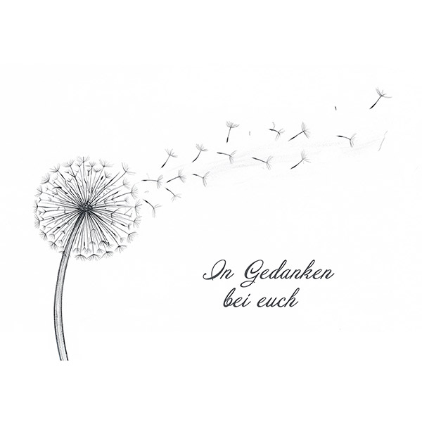 Grußkarte M Pusteblume / CONTIGO Fairtrade Onlineshop