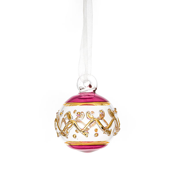 Glaskugel MIHLAK 4cm, beere-gold