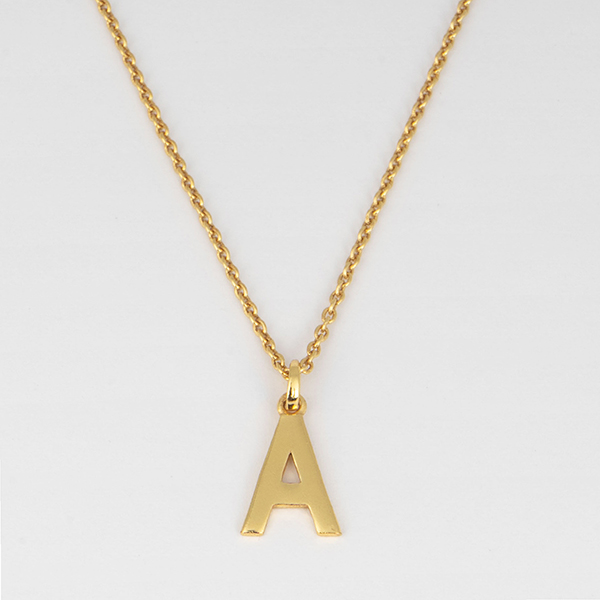 Anhänger, Buchstabe, Mix&Match, 22K vergoldet, [S01] / CONTIGO Fairtrade Onlineshop