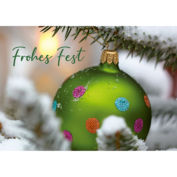 Grußkarte M Frohes Fest