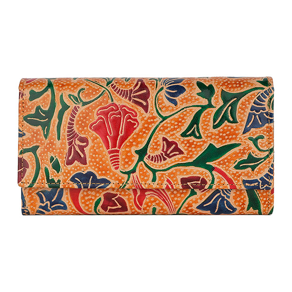 Brieftasche modern lang KAVITA, Ziegenleder