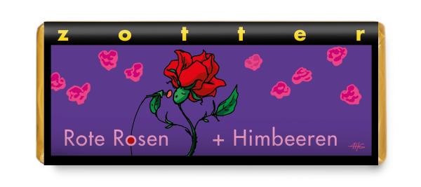 Zotter Rote Rosen Himbeeren BIO 70g