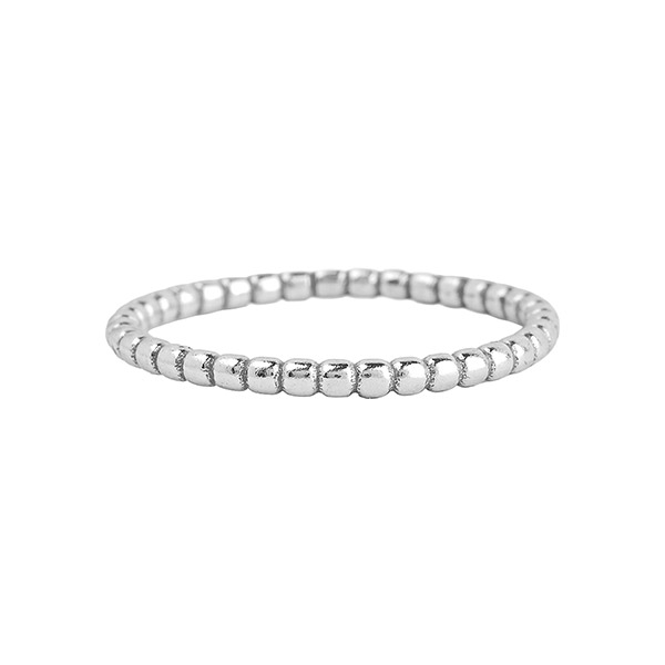 Ring GLOBULI, versilbert, [S01] / CONTIGO Fairtrade Onlineshop