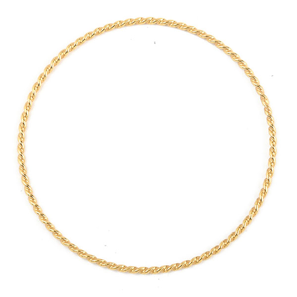 Armreif, TWISTED, 22K vergoldet