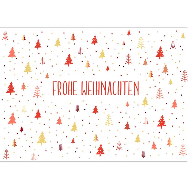 Grußkarte M Frohe Weihnachten