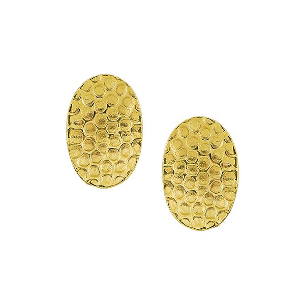 Ohrstecker CURVE, gehämmert