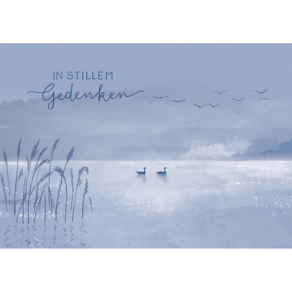 Grußkarte M In stillem Gedenken