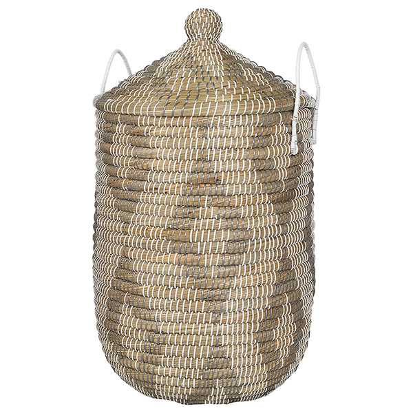 Wäschekorb 58cm DIAMOND  plus Deckel, Kaisagras / CONTIGO Fairtrade Onlineshop