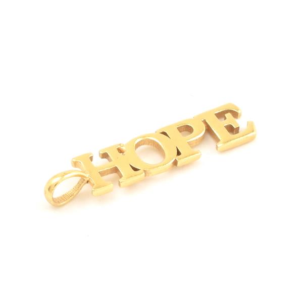 Anhänger, HOPE, Mix&Match, 22K vergoldet / CONTIGO Fairtrade Onlineshop