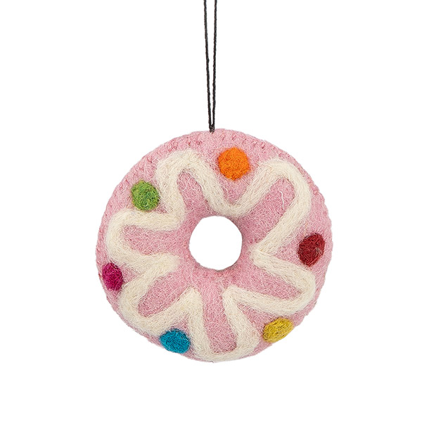 Dekoanhänger DONUT (Stückpreis), Wollfilz