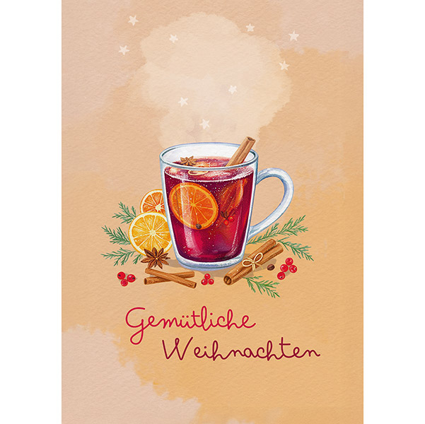 Grußkarte M Glühwein / CONTIGO Fairtrade Onlineshop